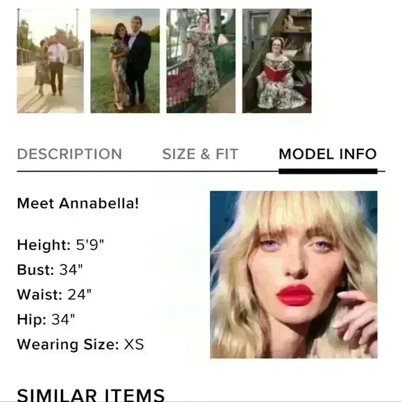 Lulu's She's the One Beige Floral Print Off-The-Shoulder Midi Dress size… - Picture 12 of 16